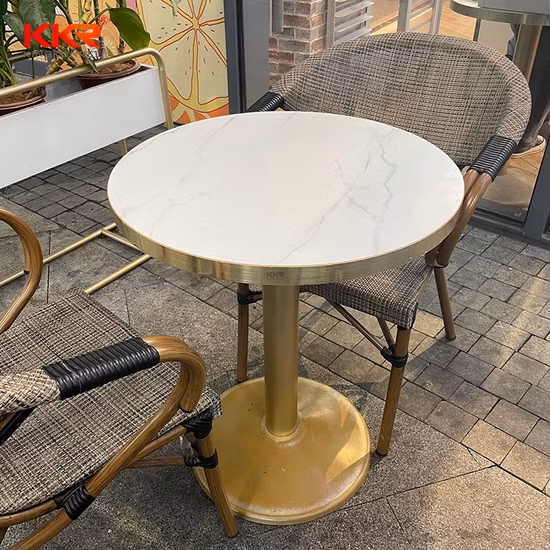 Modern Artificial Marble Stone Table Top Rectangle Coffee Table