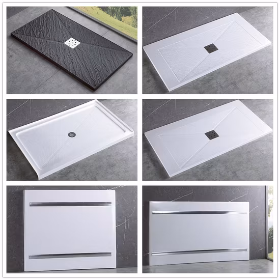 Bathroom Sector Acrylic White Shower Base Squre Shower Tray