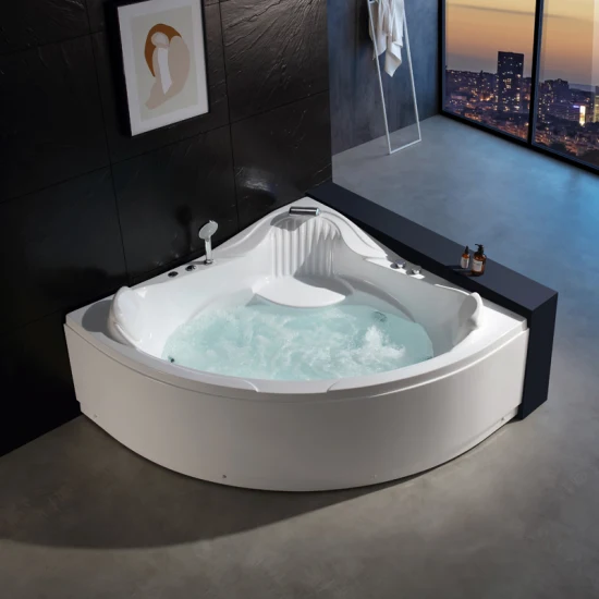 Угловая гидромассажная ванна для двух человек, массажная бальнеологическая гидромассажная ванна