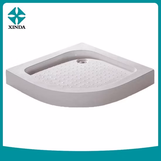 Изготовленный на заказ акриловый изогнутый стальной нерегулярный керамический душевой поддон с кварцевой эмалью